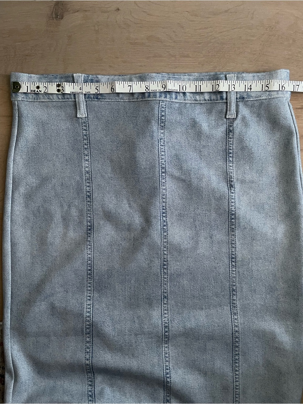 NWT RAG & BONE ($389) Miramar Ponte Pencil Midi Skirt - Aliah Wash - Picture 8 of 9